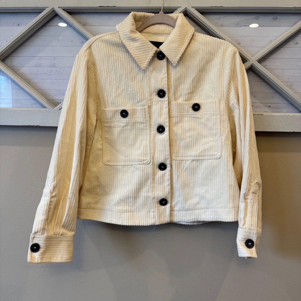 Zara Corduroy Button‎ Down Jacket XS